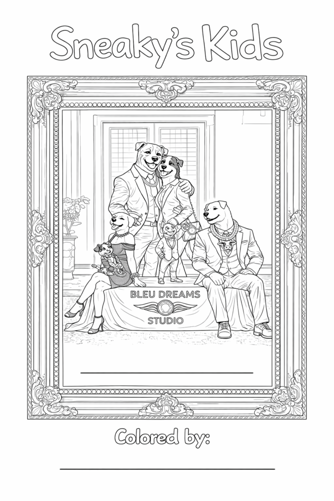 Sneaky's Kids - Solo Coloring / Activity Book